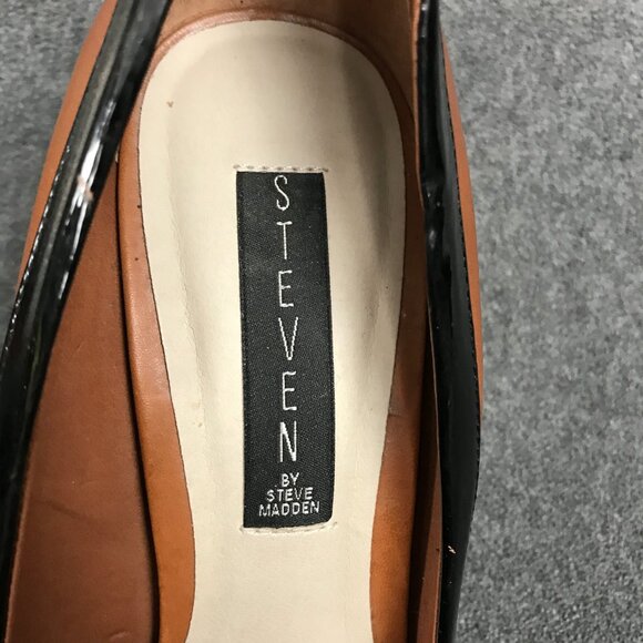 Steven by Steve Madden Aftrdark Brown Leather Stiletto Pumps High Heels Sz 8.5 - Picture 4 of 10